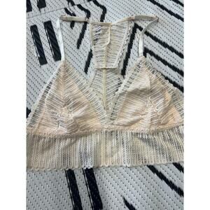 Women's Intimate Expressions Bralette, Cream, Medium
